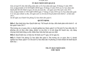 Quyết định 08/2010/QĐ-UBND Kế hoạch chỉ đạo, điều hành phát triển kinh tế