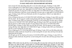 Quyết định 90/2010/QĐ-UBND điều chỉnh mức thu phí bảo vệ môi trường