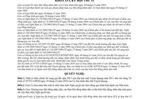 Nghị quyết 18/2010/NQ-HĐND điều chỉnh giá đất năm 2011