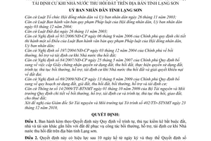 Quyết định 20/2010/QĐ-UBND  trình tự, thủ tục kiểm kê bắt buộc đất nhà tài sản