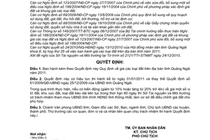 Quyết định 36/2010/QĐ-UBN giá đất trên địa bàn tỉnh Quảng Ngãi