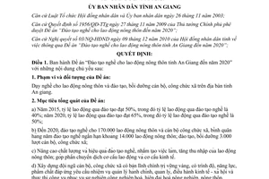 Quyết định 2442/QĐ-UBND năm 2010 Đào tạo nghề cho lao động nông thôn