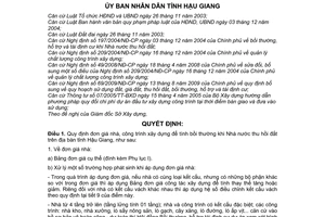 Quyết định 32/2010/QĐ-UBND đơn giá nhà, công trình xây dựng