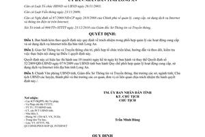 Quyết định 65/2010/QĐ-UBND trách nhiệm trong phối hợp quản lý hoạt động