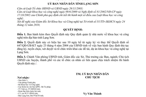 Quyết định 21/2010/QĐ-UBND quản lý nhà nước khoa học và công nghệ