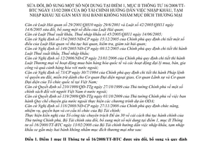 Thông tư 215/2010/TT-BTC sửa đổi Thông tư 16/2008/TT-BTC hướng dẫn nhập khẩu