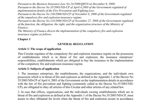 Circular No.220/2010/TT-BTC guiding implementing compulsory fire and explosion