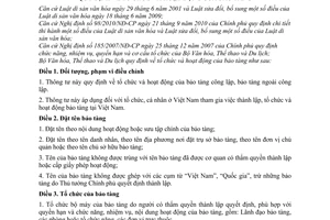 Thông tư 18/2010/TT-BVHTTDL tổ chức hoạt động bảo tàng