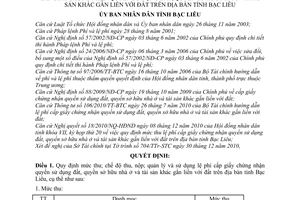 Quyết định 25/QĐ-UBND mức thu; chế độ thu, nộp; quản lý và sử dụng