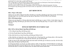 Thông tư 44/2010/TT-BCT hướng dẫn Nghị định 109/2010/NĐ-CP kinh doanh xuất khẩu