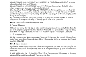 Thông tư 223/2010/TT-BTC  lập dự toán, quản lý sử dụng quyết toán