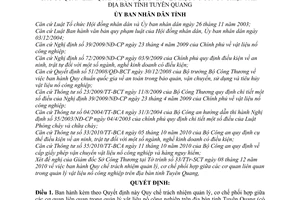 Quyết định 40/2010/QĐ-UBND  Quy chế trách nhiệm quản lý, cơ chế phối hợp