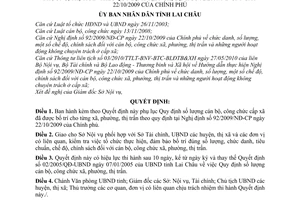 Quyết định 39/2010/QĐ-UBND số lượng cán bộ, công chức cấp xã