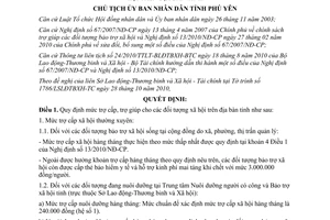 Quyết định 2220/QĐ-UBND năm 2012 mức trợ cấp cho đối tượng xã hội