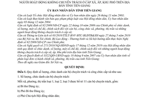 Quyết định 29/2010/QĐ-UBND số lượng, chức danh cán bộ chuyên trách