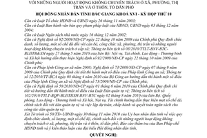 Nghị quyết 40/2010/NQ-HĐNĐ chức danh số lượng chế độ chính sách người hoạt động