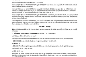 Nghị quyết 12/2010/NQ-HĐND bố trí chức danh số lượng chế độ chính sách Công an xã Trà Vinh