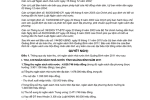 Nghị quyết 154/2010/NQ-HĐND dự toán thu chi ngân sách nhà nước