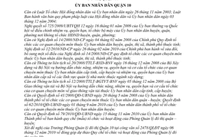 Quyết định 007/2010/QĐ-UBND Quy chế tổ chức hoạt động Phòng Quản lý đô thị