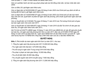 Nghị quyết 344/2010/NQ-HĐND dự toán thu chi ngân sách địa phương Sơn La năm 2011