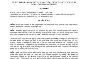 Nghị quyết 50/NQ-CP  đơn giản hóa thủ tục hành chính