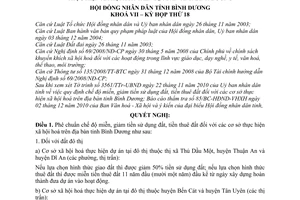 Nghị quyết 36/2010/NQ-HĐND7  miễn giảm tiền sử dụng đất