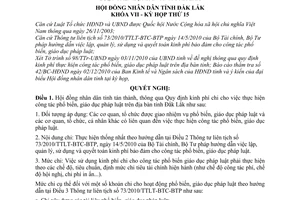 Nghị quyết 31/2010/NQ-HĐND kinh phí thực hiện công tác phổ biến