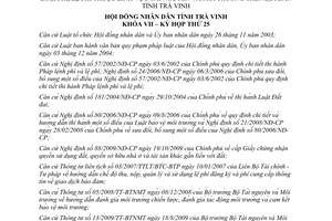 Nghị quyết 11/2010/NQ-HĐND mức thu chế độ thu nộp quản lý sử dụng phí lệ phí