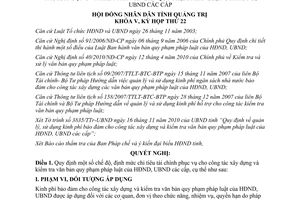 Nghị quyết 26/2010/NQ-HĐND chi tiêu tài chính công tác xây dựng văn bản