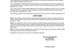 Quyết định 31/2010/QĐ-UBND định mức phân bổ chi đầu tư phát triển Quảng Nam