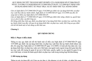 Thông tư 54/2010/TT-BCA hướng dẫn Nghị định 97/2006/NĐ-CP