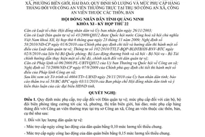 Nghị quyết 24/2010/NQ-HĐND mức phụ cấp, trợ cấp lực lượng Dân quân