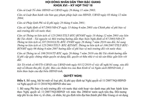 Nghị quyết 29/2010/NQ-HĐND bổ sung bãi bỏ một số loại phí lệ phí