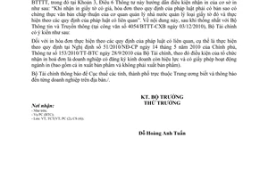 Công văn 16573/BTC-TCT điều kiện tổ chức nhận in hoá đơn