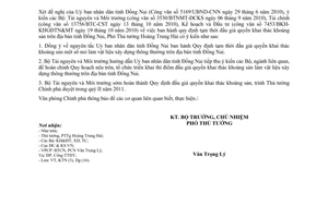 Công văn 8891/VPCP-KTN quy định tạm thời đấu giá quyền khai thác khoáng sản