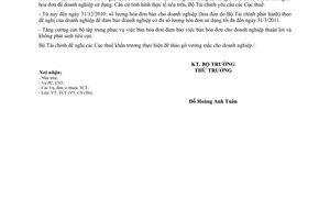 Công văn 16988/BTC-TCT tăng số lượng hóa đơn bán cho doanh nghiệp