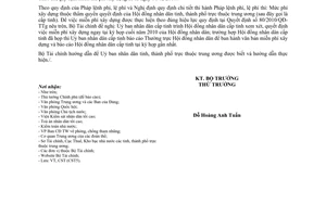 Công văn 17074/BTC-CST miễn phí xây dựng theo Quyết định 80/2010/QĐ-TTg