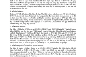Công văn 5129/TCT-TVQT in, sử dụng hoá đơn