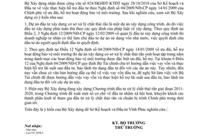 Công văn 2566/BXD-HTKT hướng dẫn Nghị định 04/2009/NĐ-CP ưu đãi, hỗ trợ