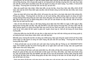 Công văn 4582/LĐTBXH-KHTC khóa sổ kế toán, quyết toán ngân sách hằng năm