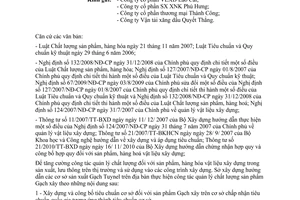 Công văn 1197/SXD-QLCL 2010 hướng dẫn quản lý chất lượng sản phẩm Gạch tuynel được sản xuất sử dụng Lào Cai