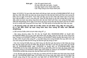 Công văn 10505/SXD-QLKTXD hướng dẫn dự toán xây dựng công trình