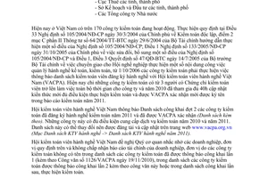 Công văn 1158/VACPA công khai lần 2 danh sách các Công ty kiểm toán đủ điều kiện