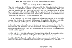 Công văn số 5846/BHXH-TCCB quy định cử cán bộ, công chức, viên chức