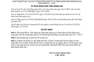 Quyết định 02/QĐ-UBND phê duyệt Đề án xây dựng lực lượng dân quân tự vệ Đồng Nai