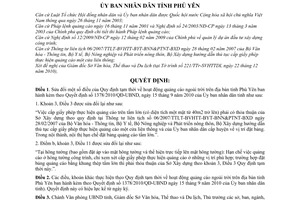 Quyết định 32/2011/QĐ-UBND sửa đổi Quy định tạm thời hoạt động quảng cáo ngoài