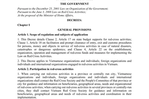 Decree No. 03/2011/ND-CP, detailing and providing measures for the implementatio