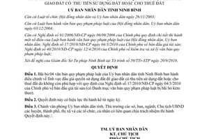 Quyết định 11/QĐ-UBND năm 2011 bãi bỏ văn bản quy phạm pháp luật