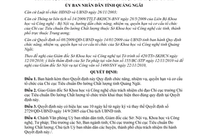 Quyết định 01/2011/QĐ-UBND chức năng nhiệm vụ quyền hạn Chi cục Tiêu chuẩn