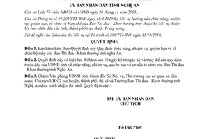 Quyết định 02/2011/QĐ-UBND chức năng quyền hạn tổ chức bộ máy ban thi đua khen thưởng Nghệ An
